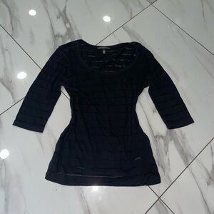 Victoria's Secret Black Sheer Blouse